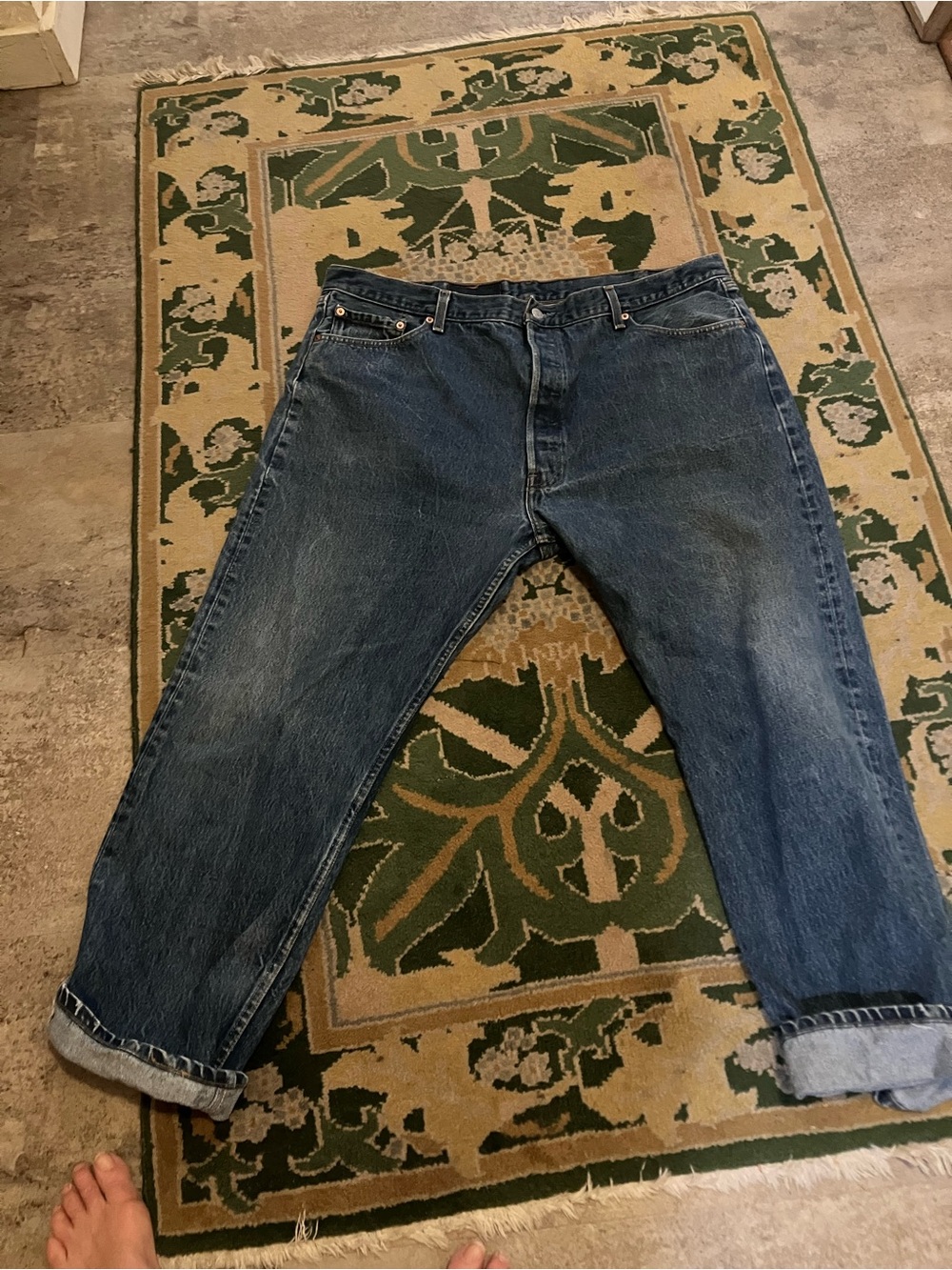 Levi's Men's Button Front Denim Relaxed Straight Jeans